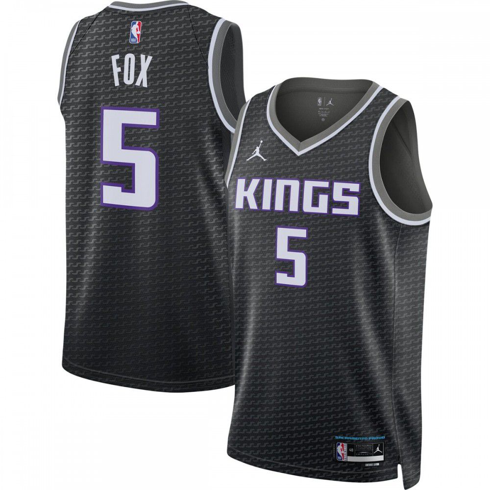 Men's Sacramento Kings 2022/23 Black Statement Swingman Jersey