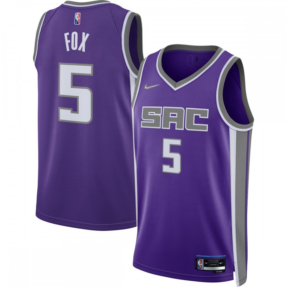 Men's Sacramento Kings 2021/22 Purple Icon Swingman Jersey