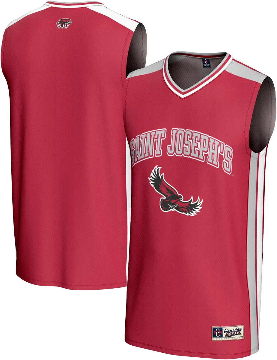 Men's Saint Joseph's Hawks Crimson Jersey