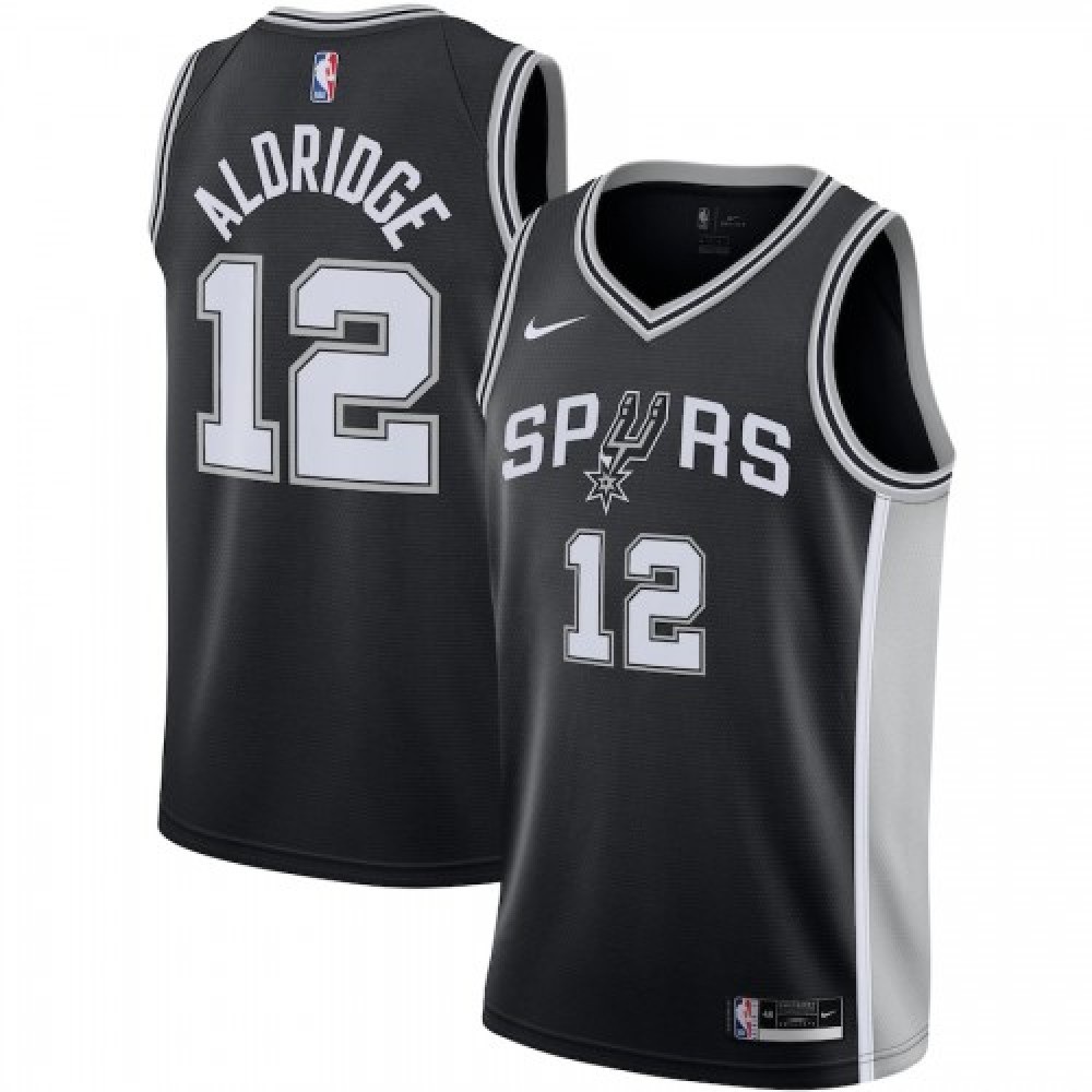 Kids' San Antonio Spurs 2020/21 Black Icon Swingman Jersey