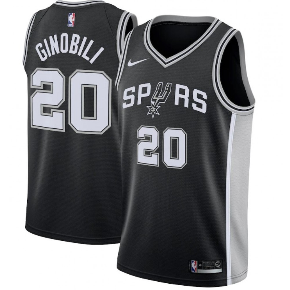 Men's San Antonio Spurs 2020/21 Black Icon Swingman Jersey