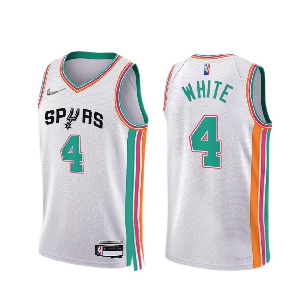 Women's San Antonio Spurs 2021/22 White City Swingman Jersey