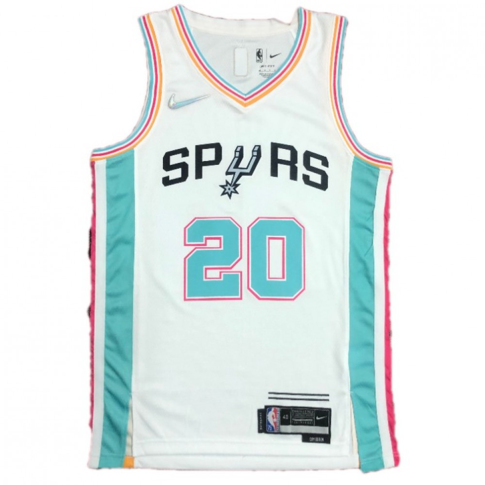 Women's San Antonio Spurs 2021/22 White City Swingman Jersey