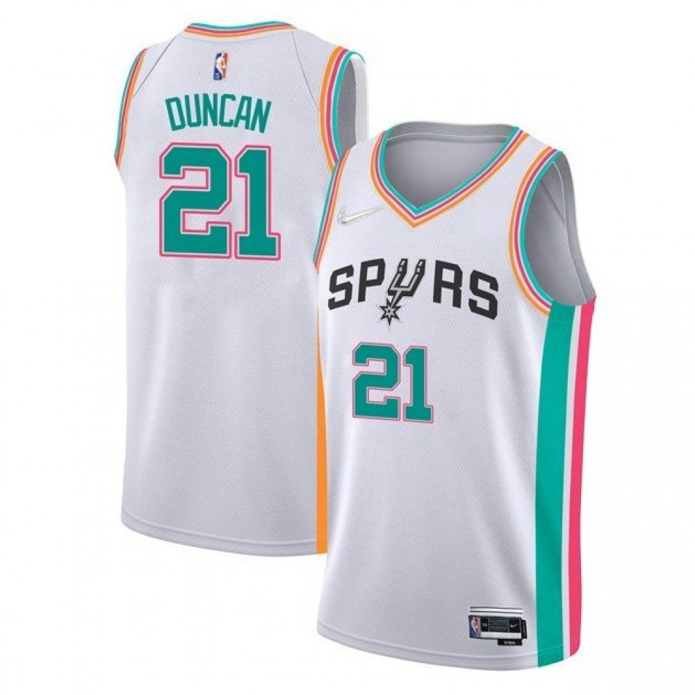 Women's San Antonio Spurs 2021/22 White City Swingman Jersey