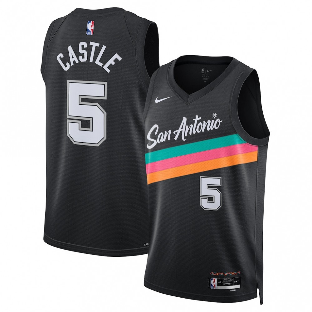 Women's San Antonio Spurs 2025/26 Black City Swingman Jersey