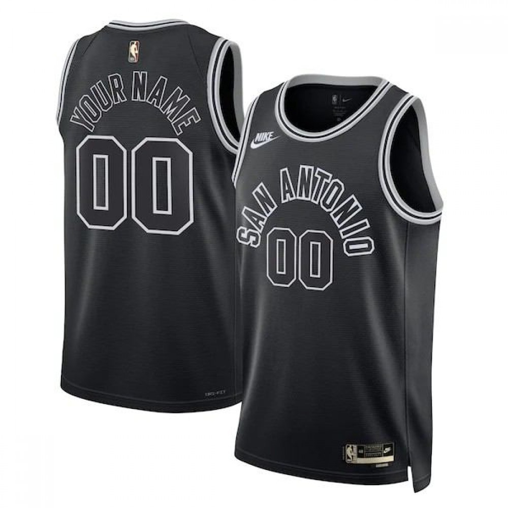 Women's San Antonio Spurs 2022/23 Black Classic Swingman Jersey