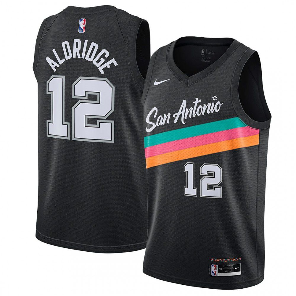 Women's San Antonio Spurs 2020/21 Black City Swingman Jersey
