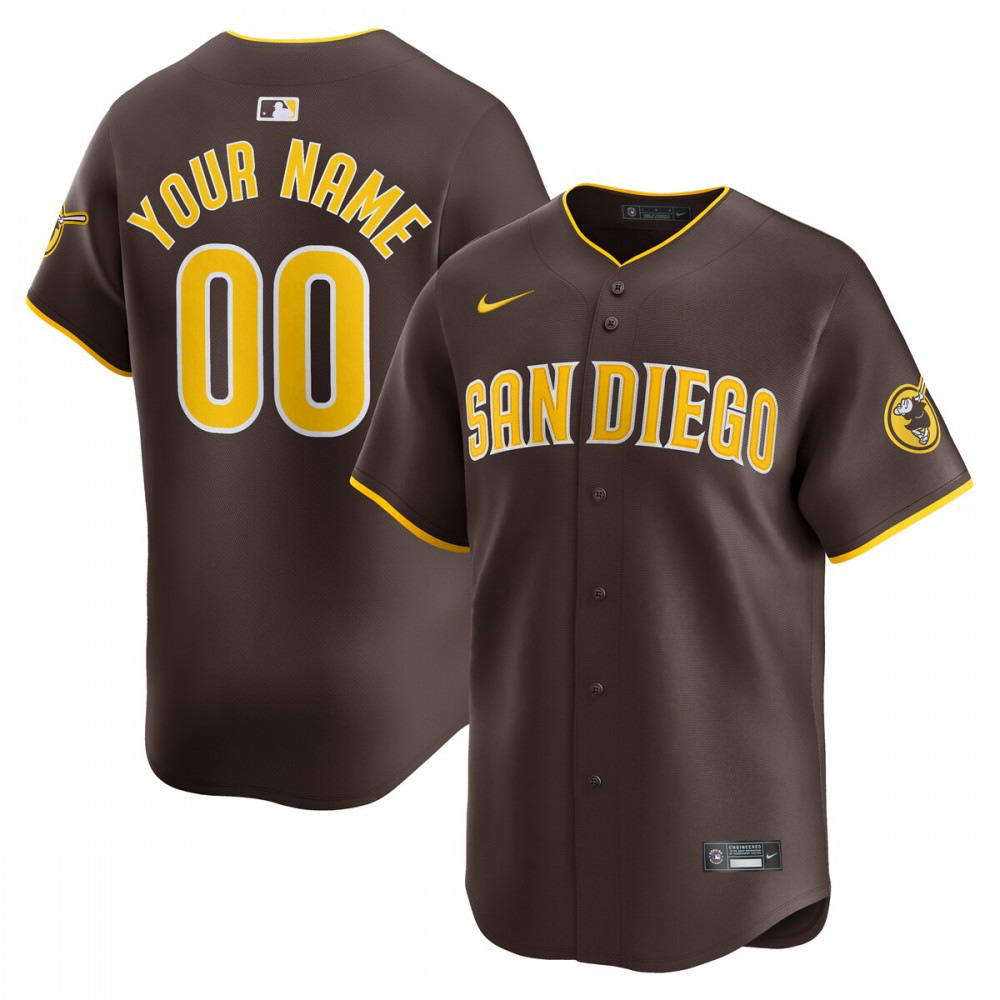 Men's San Diego Padres Brown Limited Jersey