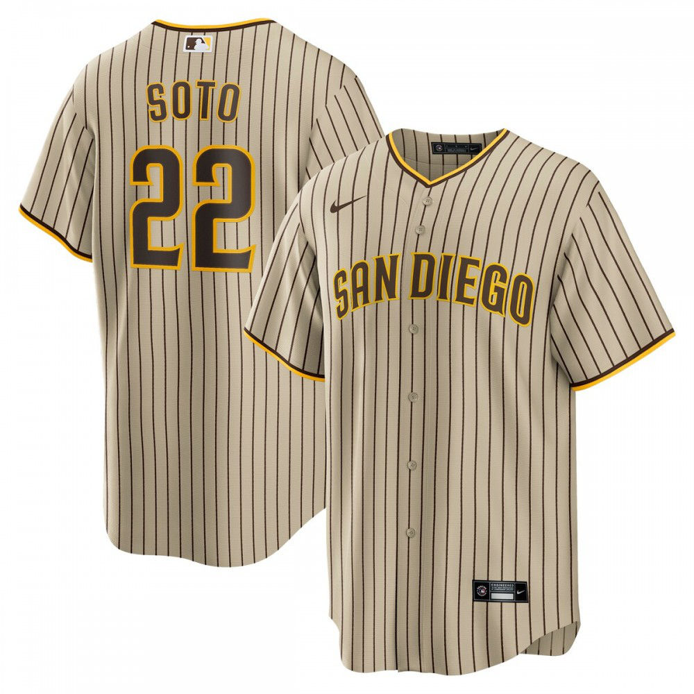 Kids' San Diego Padres Tan Player Jersey