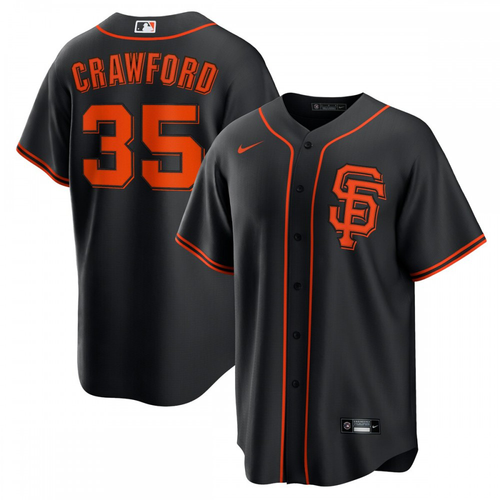Kids' San Francisco Giants Black Player Jersey