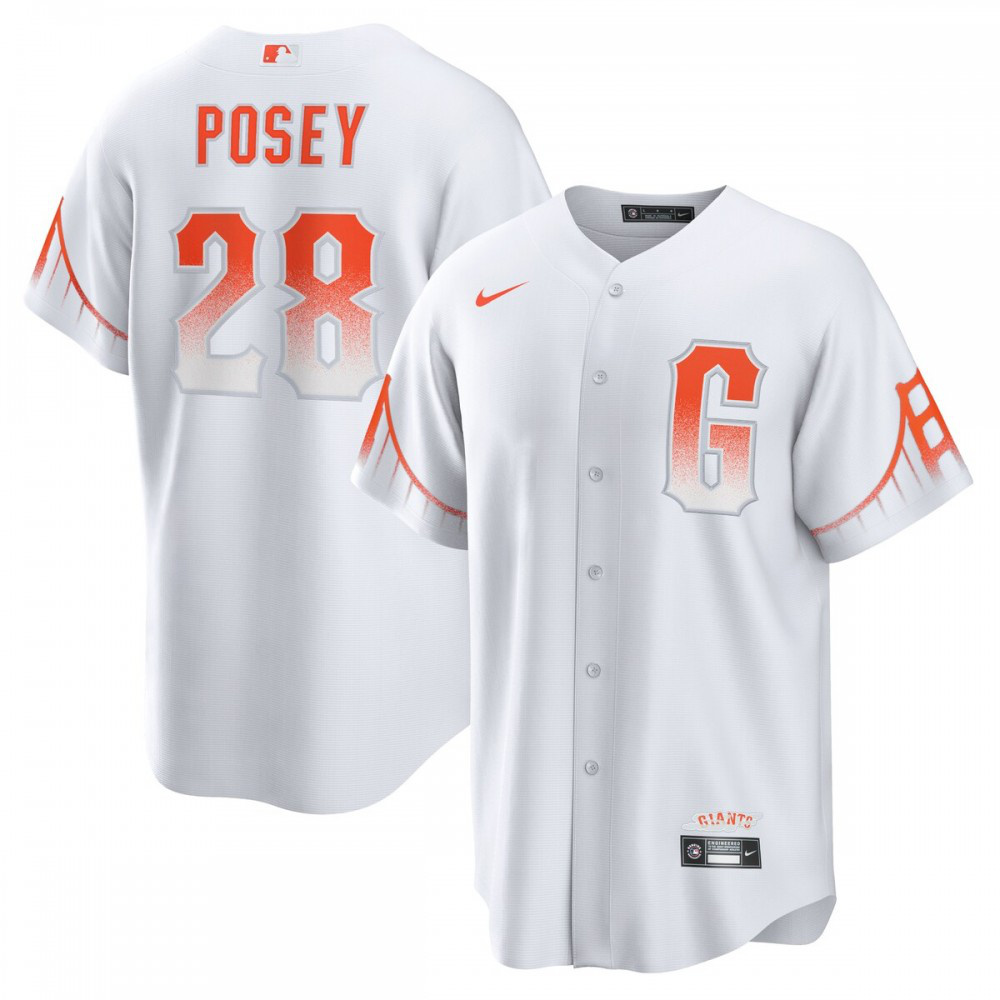Kids' San Francisco Giants 2021 White City Player Jersey