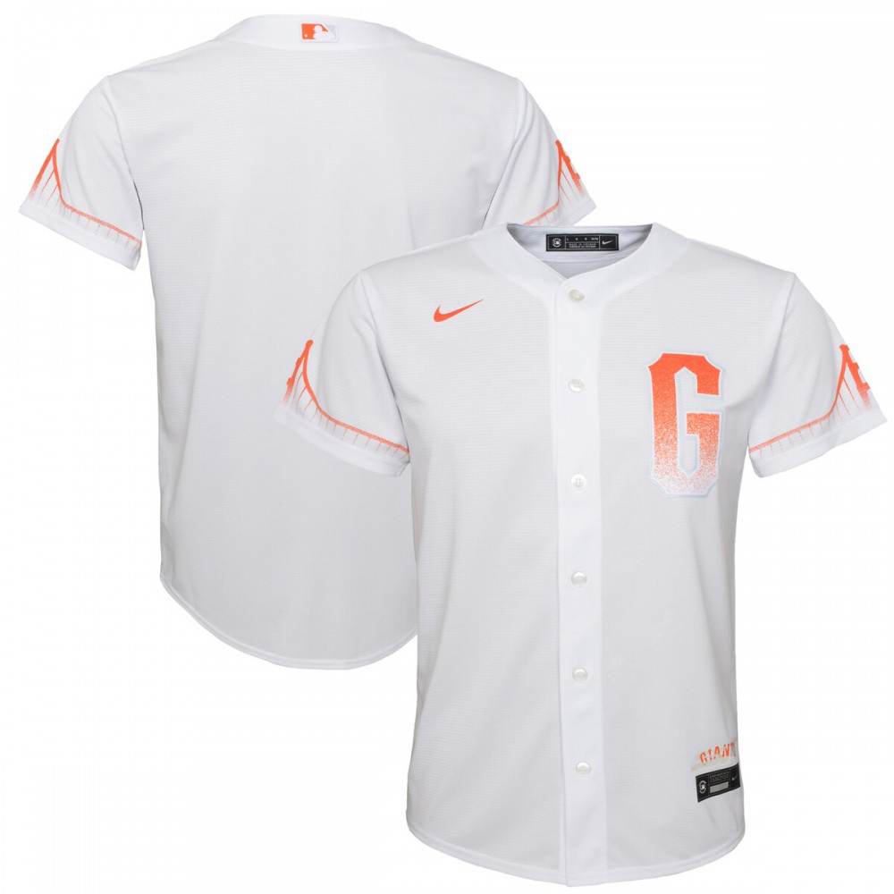 Kids' San Francisco Giants White City Replica Jersey