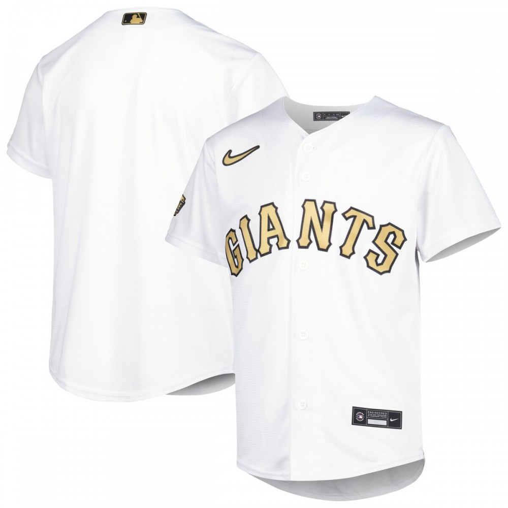 Kids' San Francisco Giants 2022 White Game Jersey