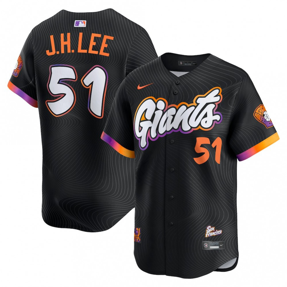 Kids' San Francisco Giants 2025 Black City Limited Jersey