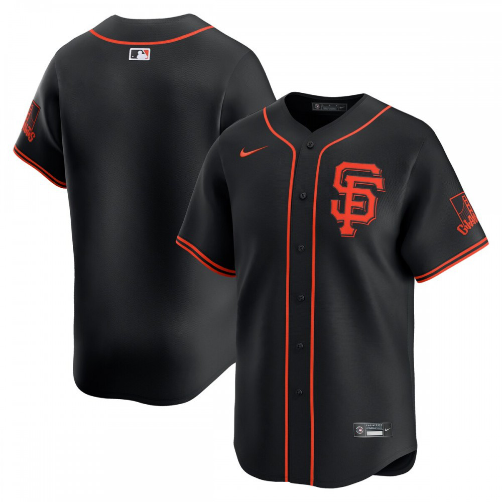 Men's San Francisco Giants Black Limited Jersey
