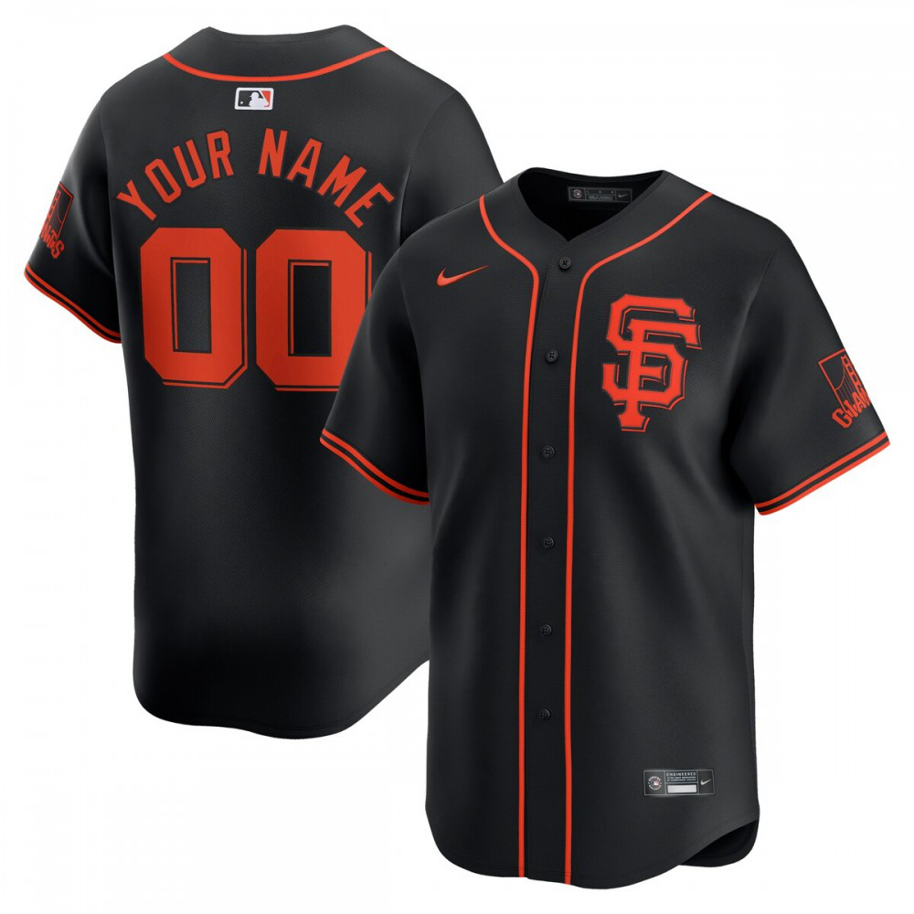 Men's San Francisco Giants Black Limited Jersey