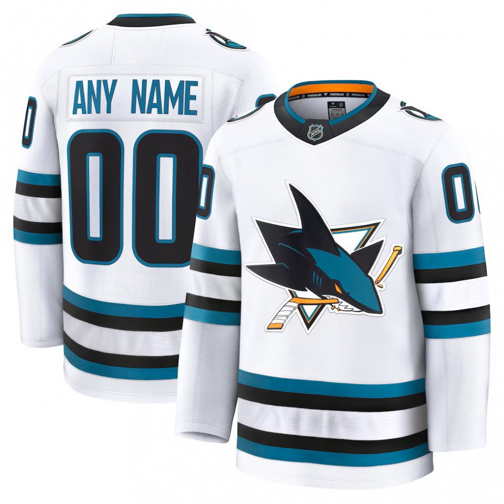 Women's San Jose Sharks White Away Jersey