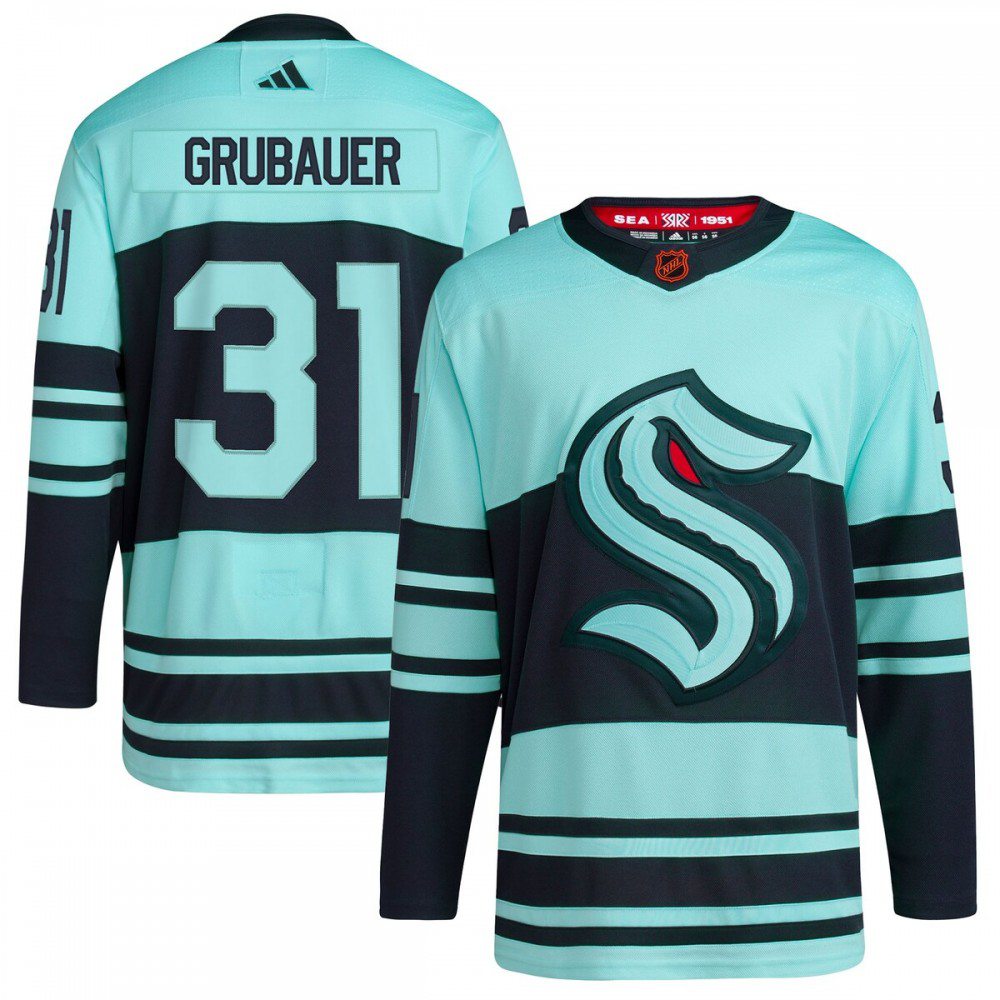 Women's Seattle Kraken Teal Retro Player Jersey