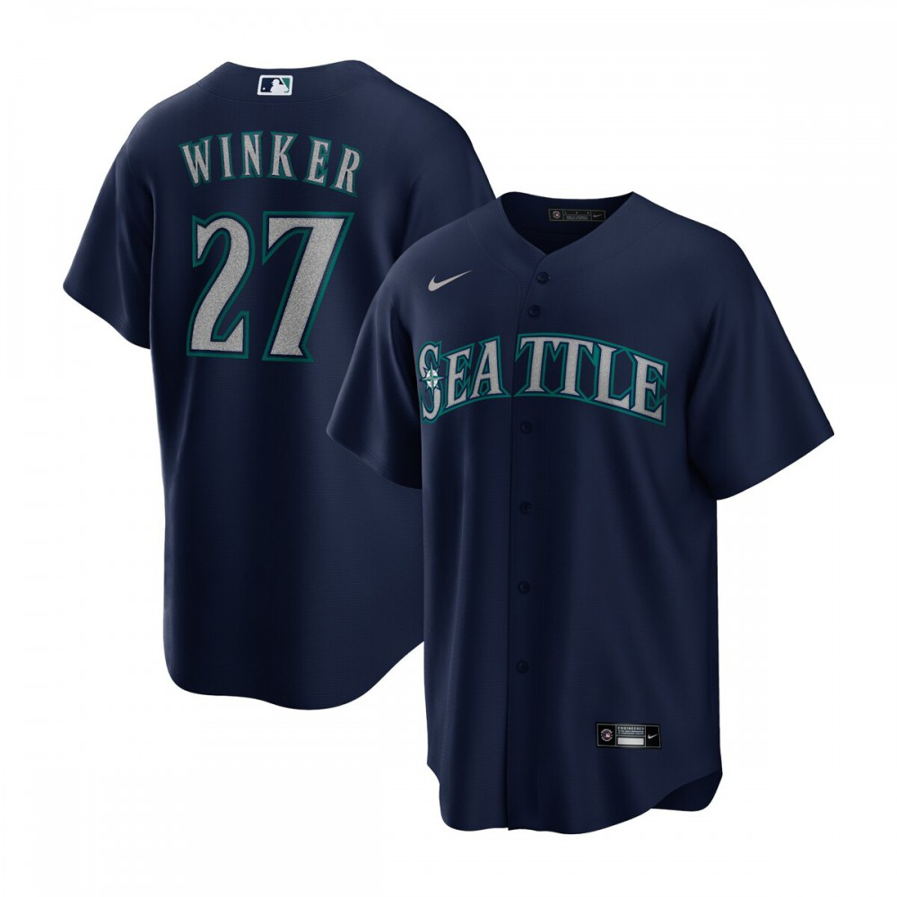 Men's Seattle Mariners Navy Player Jersey