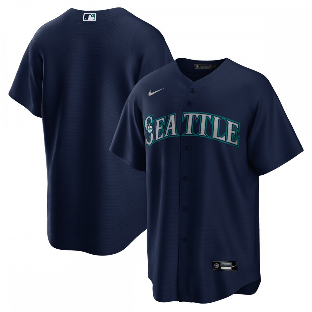 Men's Seattle Mariners Navy Replica Jersey