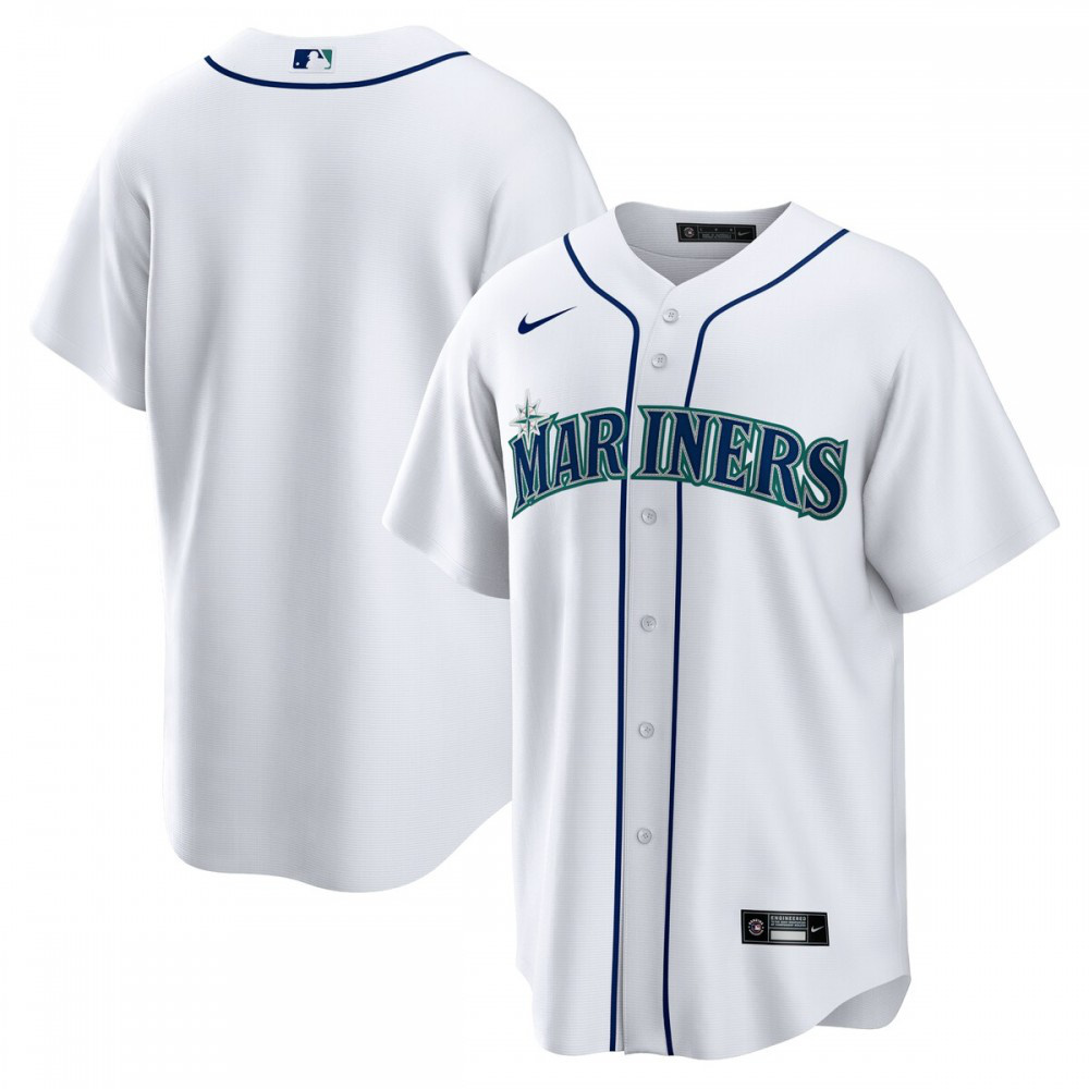 Men's Seattle Mariners White Replica Jersey