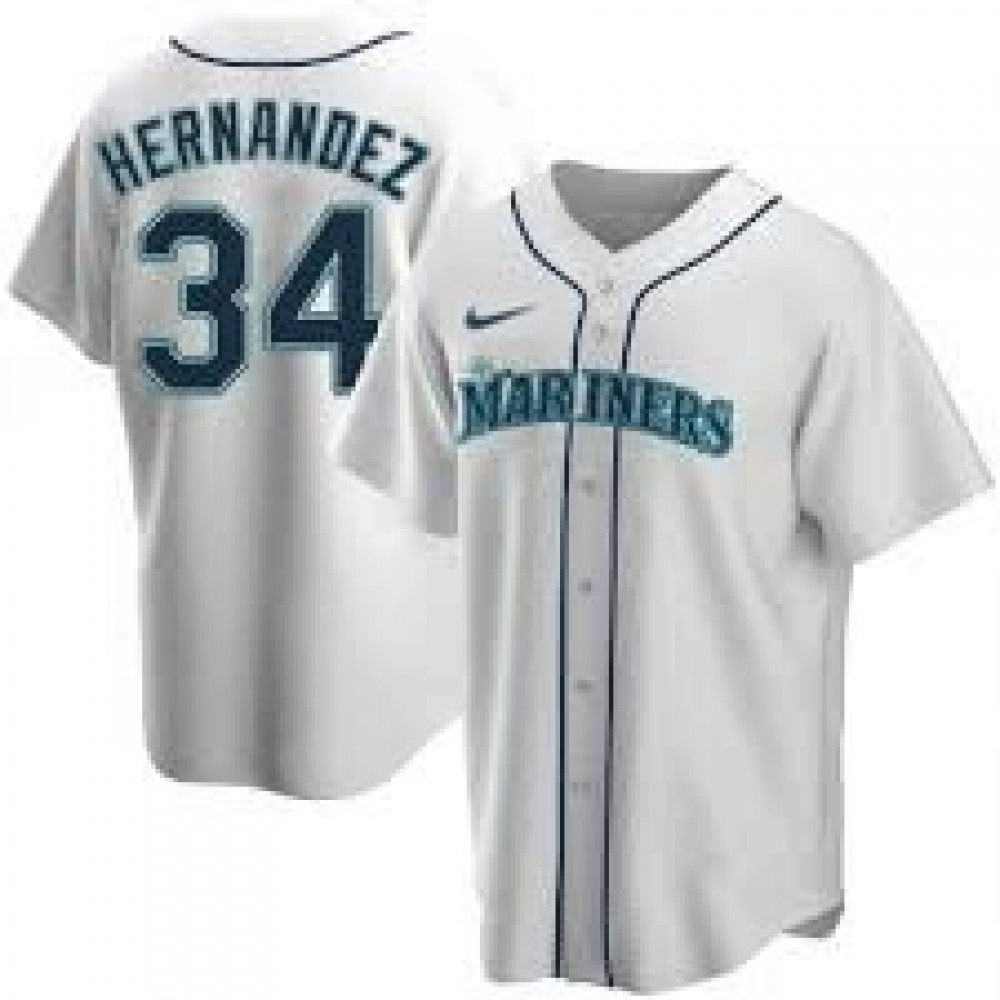 Men's Seattle Mariners 2020 White Home Jersey