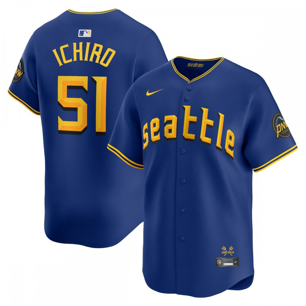 Kids' Seattle Mariners Royal City Player Jersey