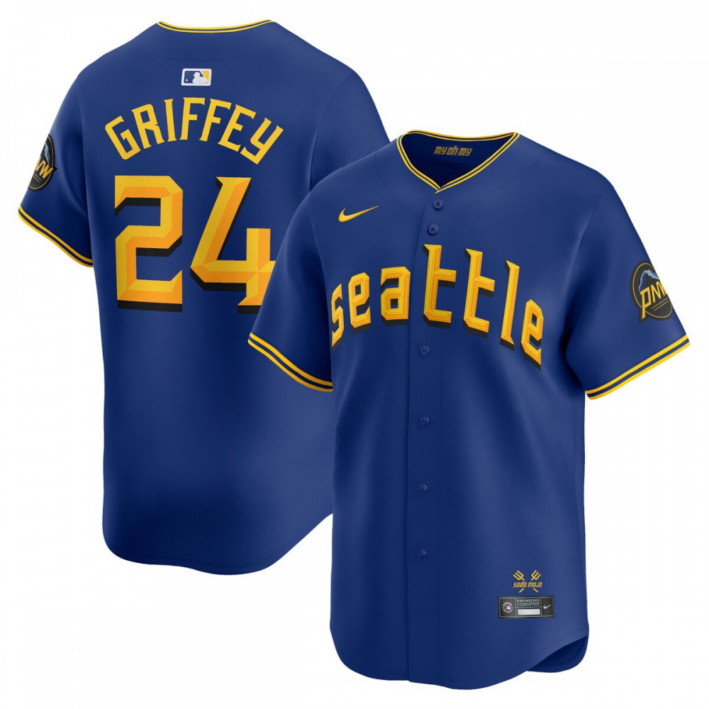 Kids' Seattle Mariners Royal City Player Jersey