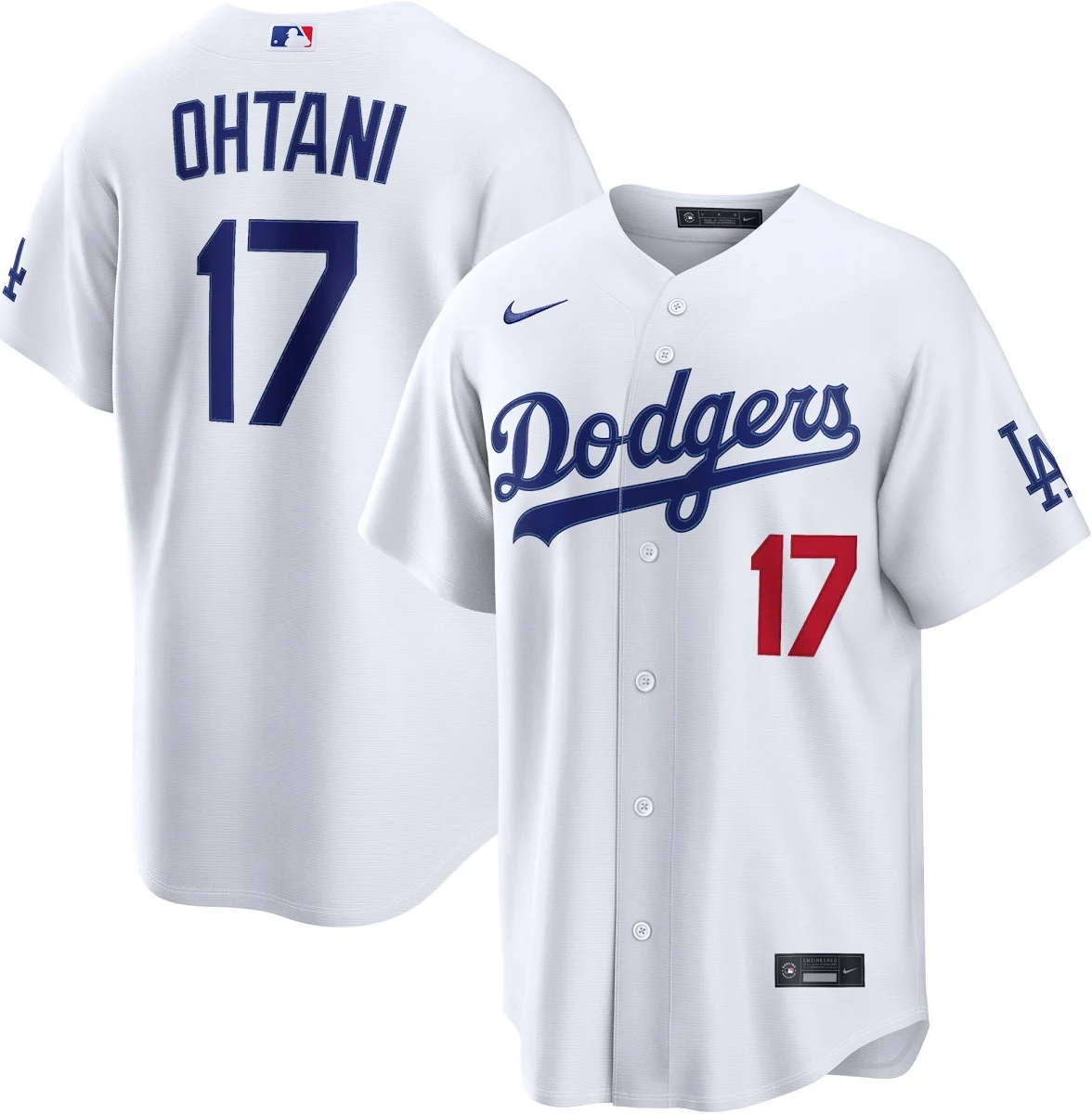 Kids' Los Angeles Dodgers White Jersey