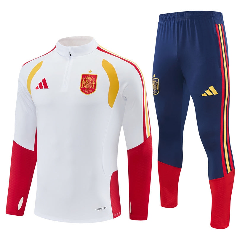 Kids' Spain 2026/27 White Training Tracksuit
