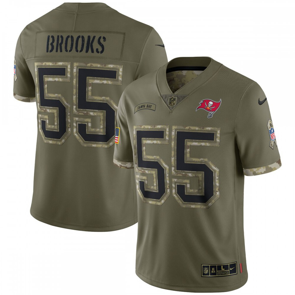 Men's Tampa Bay Buccaneers 2022 Olive Salute Limited Jersey