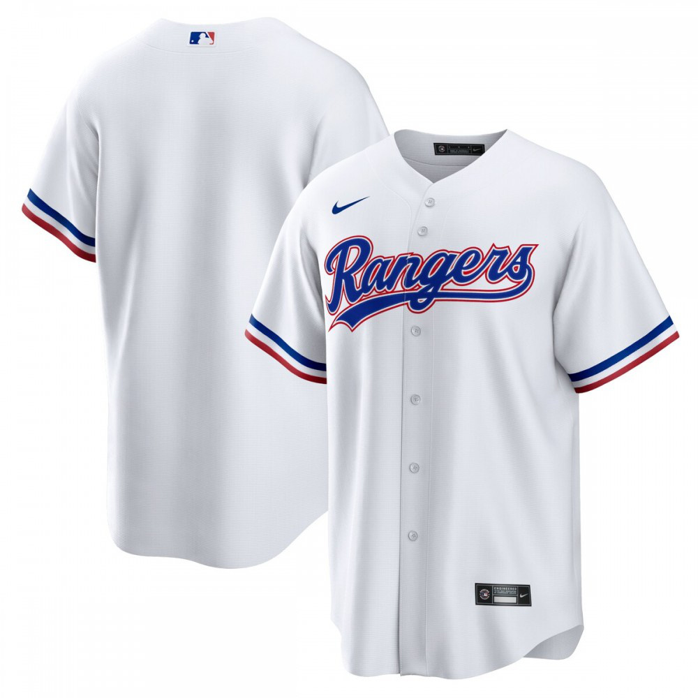 Men's Texas Rangers White Replica Jersey