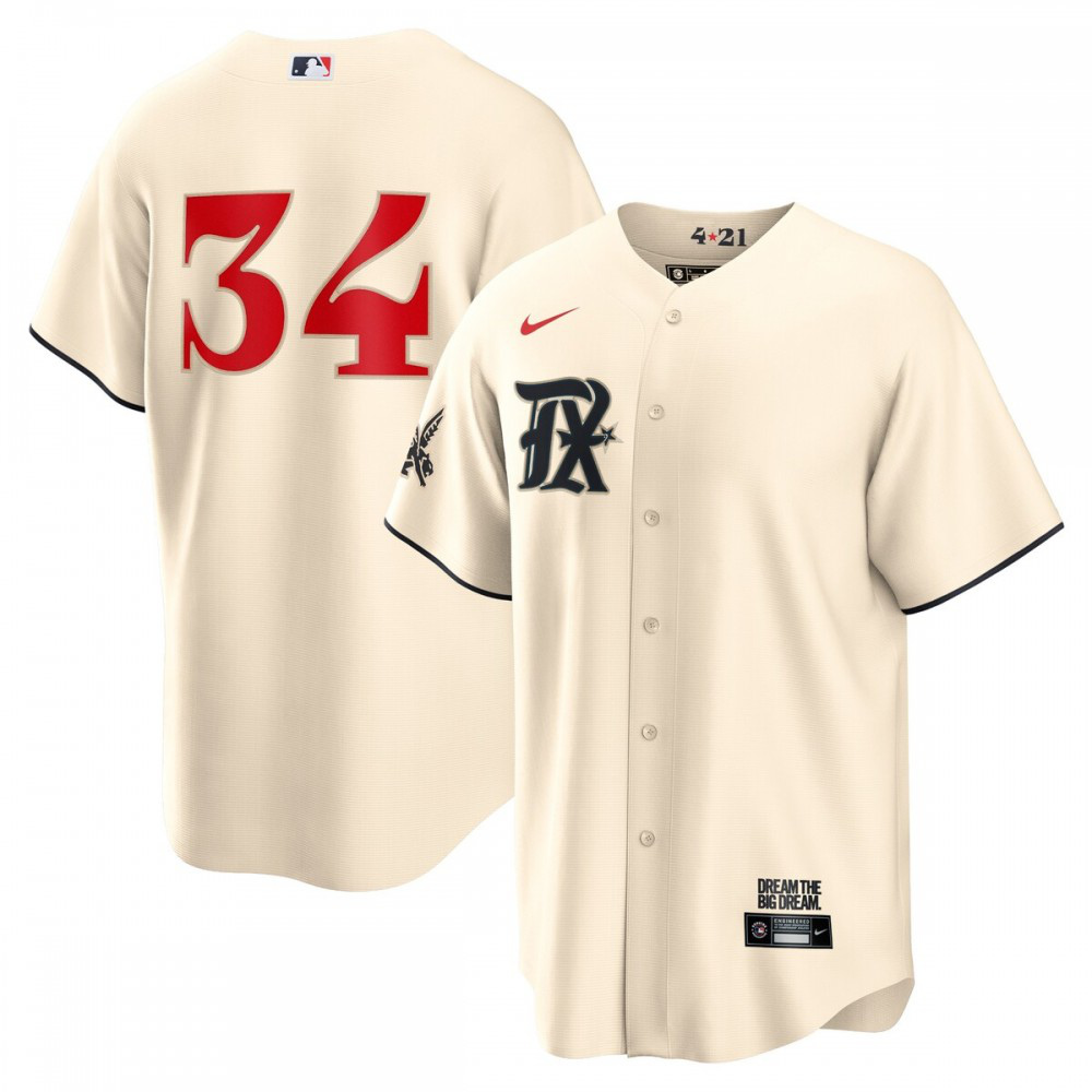 Men's Texas Rangers 2023 Cream City Player Jersey