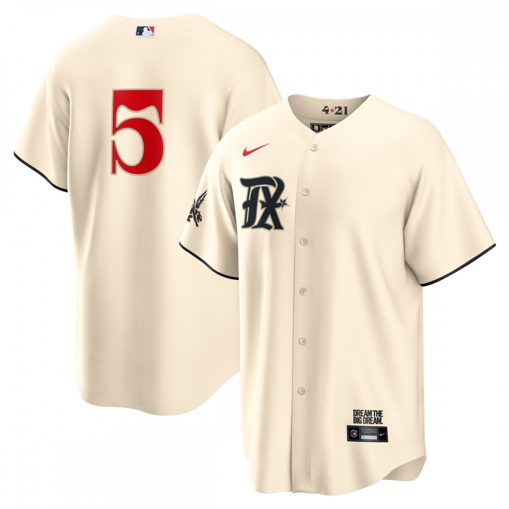 Kids' Texas Rangers 2023 Cream City Player Jersey