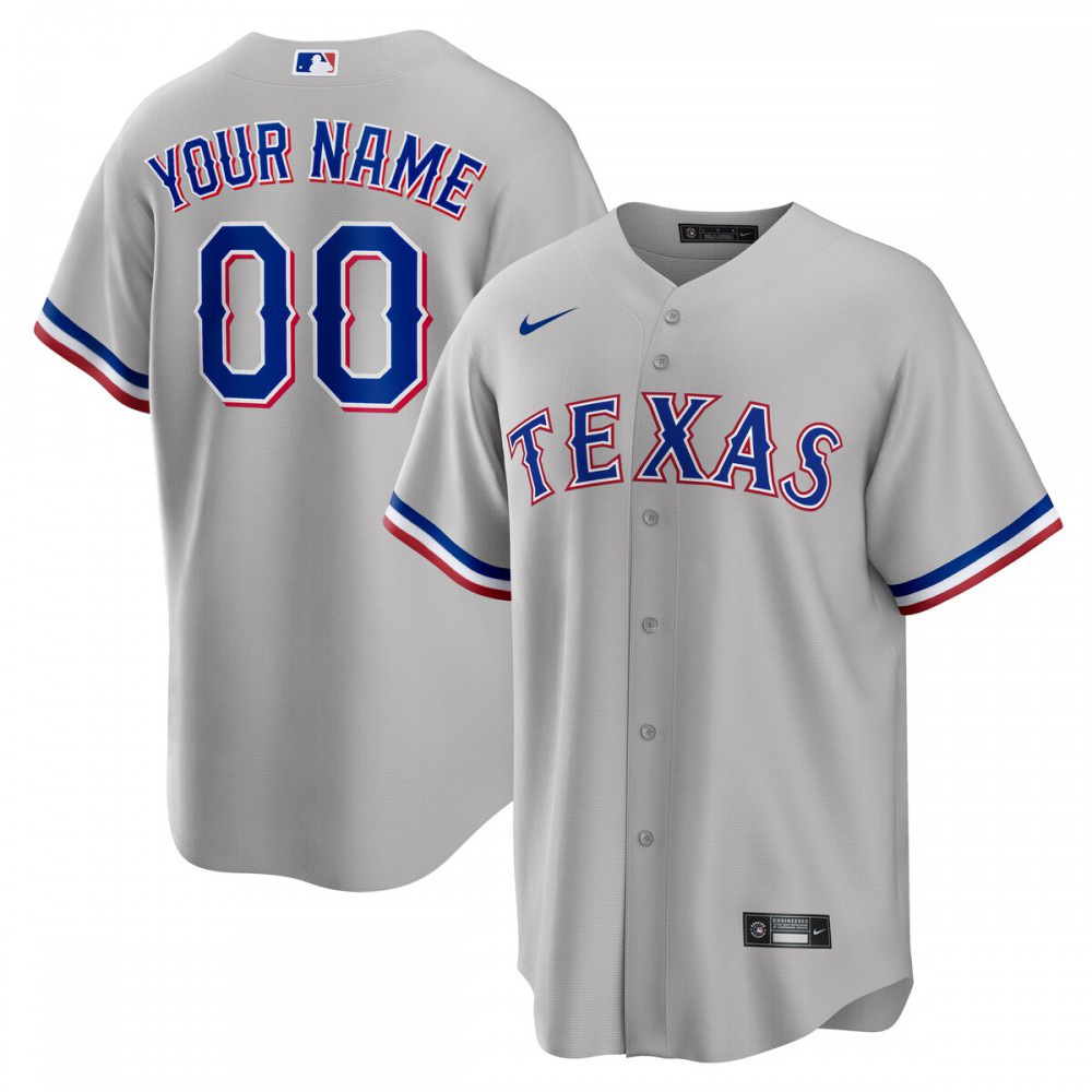Kids' Texas Rangers Gray Replica Jersey