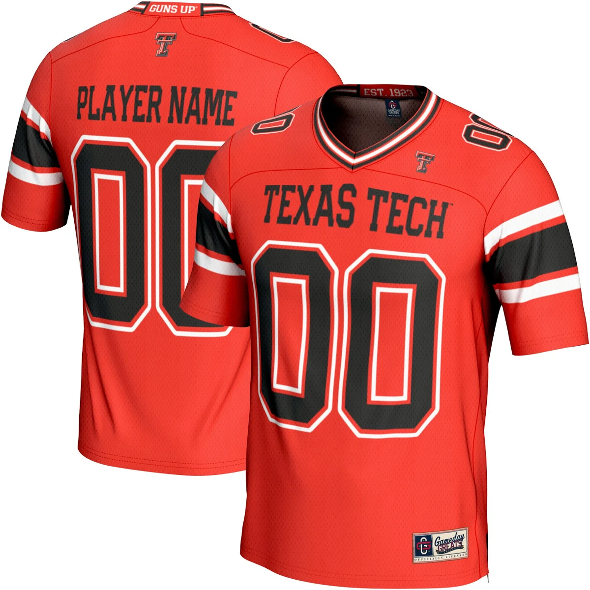 Men's Texas Tech Red Raiders Black Fashion Jersey