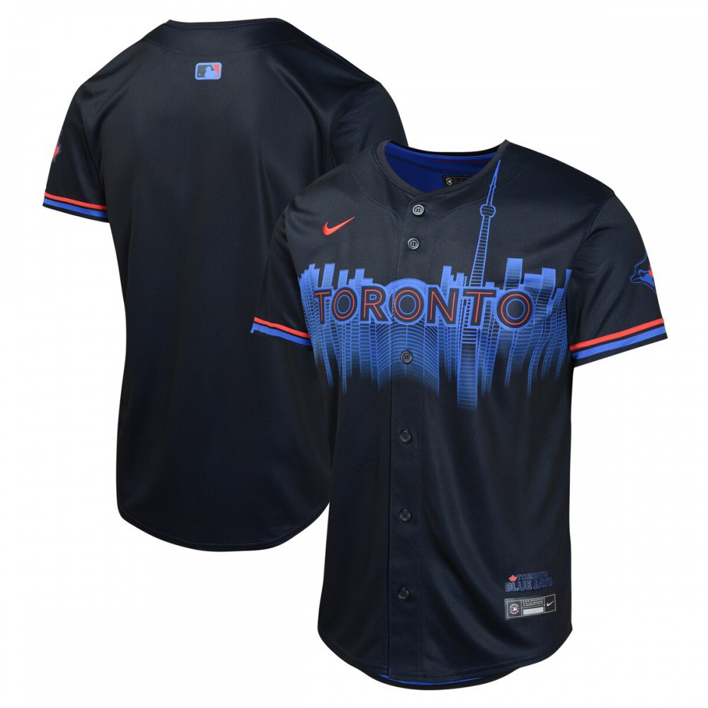 Kids' Toronto Blue Jays 2024 Black City Limited Jersey