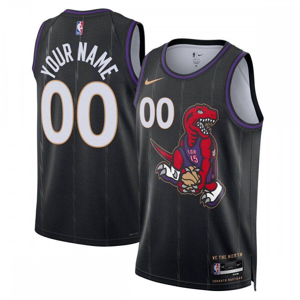 Men's Toronto Raptors 2024/25 Black City Swingman Jersey