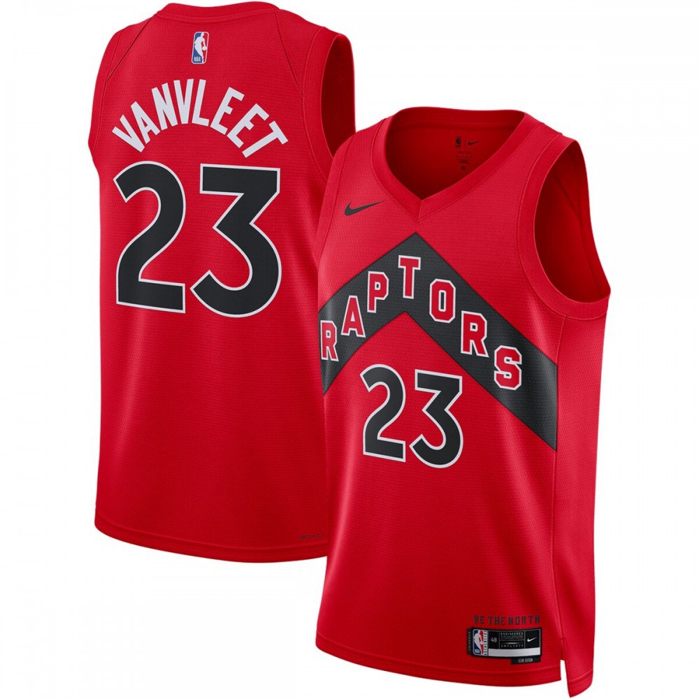Kids' Toronto Raptors 2022/23 Red Icon Swingman Jersey