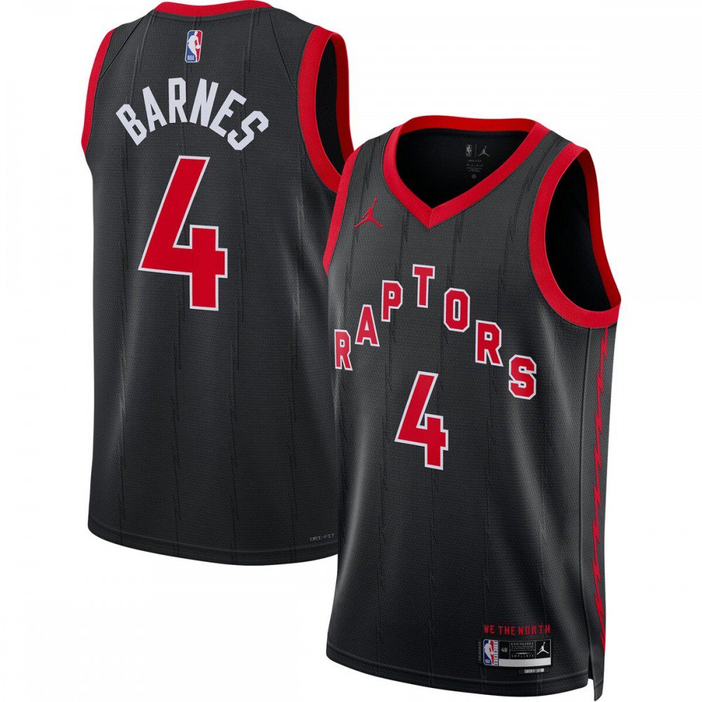 Kids' Toronto Raptors 2022/23 Black Statement Swingman Jersey