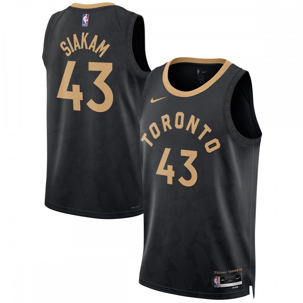 Men's Toronto Raptors 2022/23 Black City Swingman Jersey