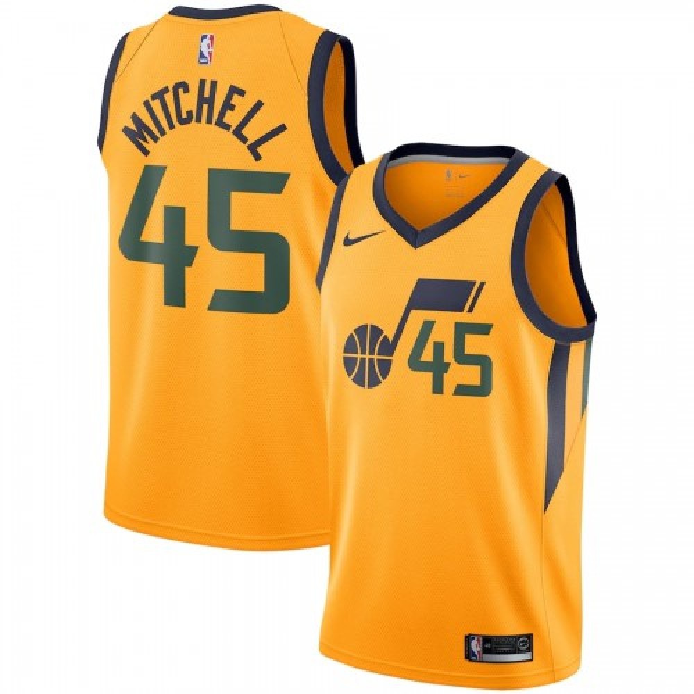 Kids' Utah Jazz Gold Statement Swingman Jersey