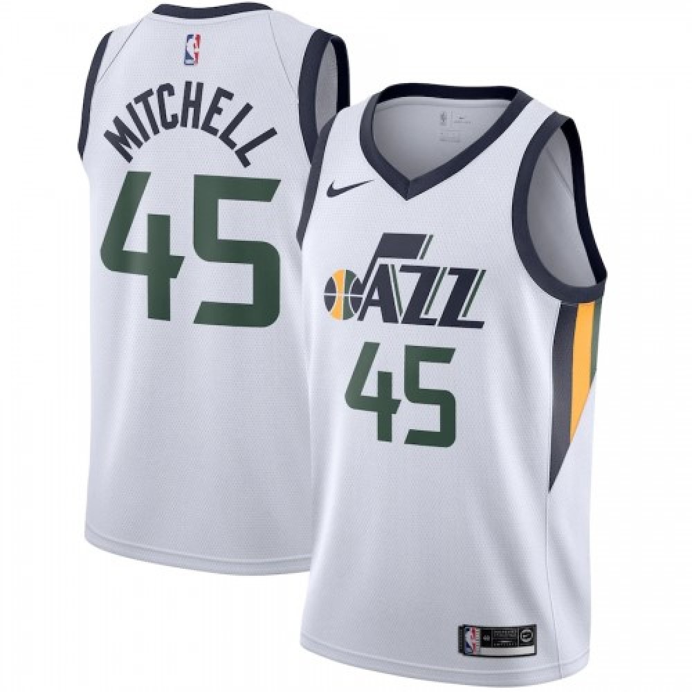 Men's Utah Jazz White Swingman Jersey