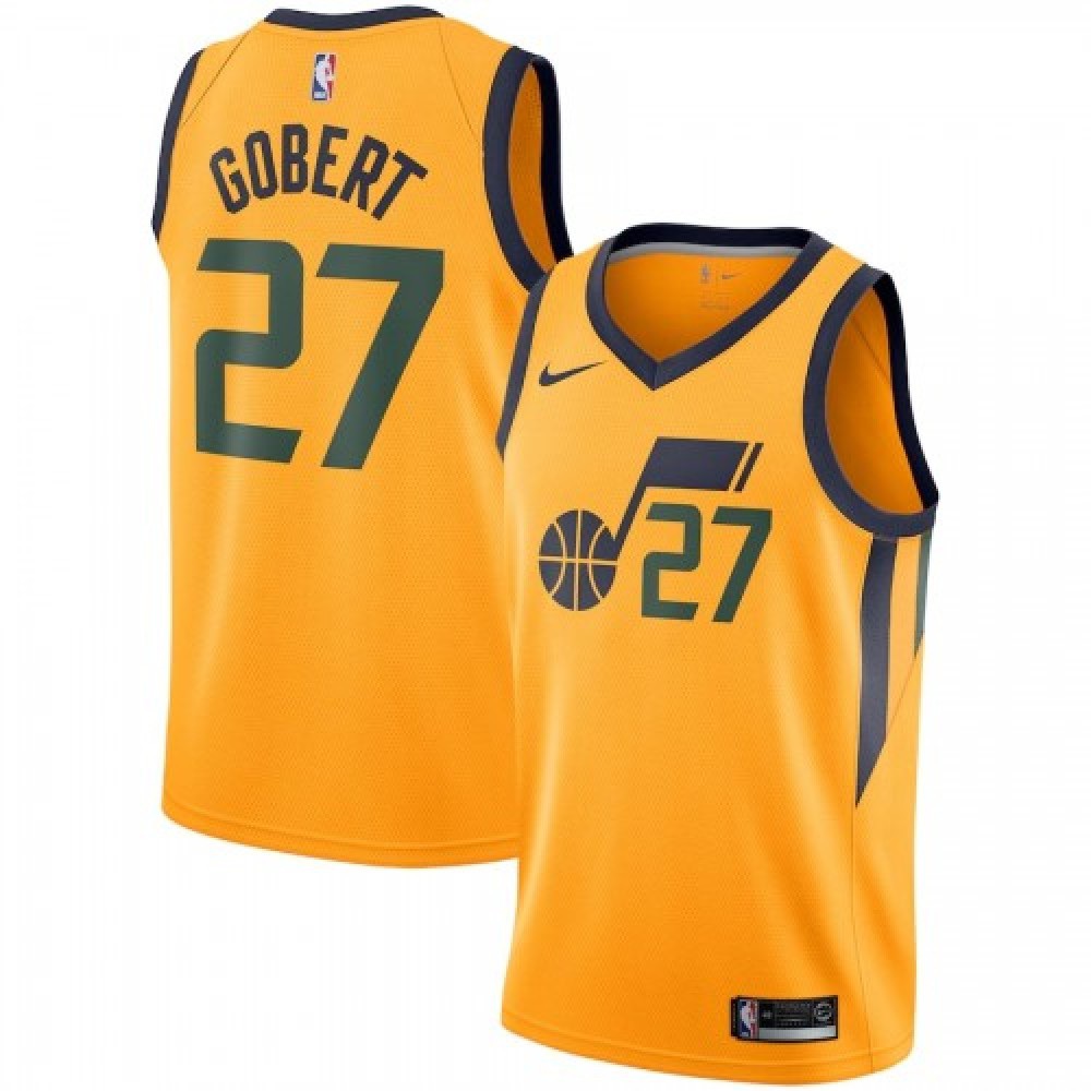 Women's Utah Jazz Gold Statement Swingman Jersey