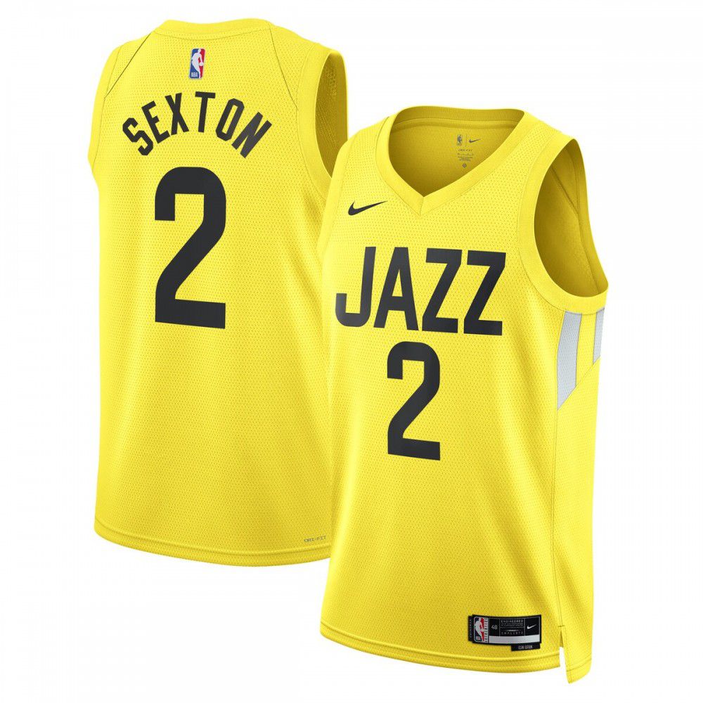 Men's Utah Jazz Gold Icon Swingman Jersey