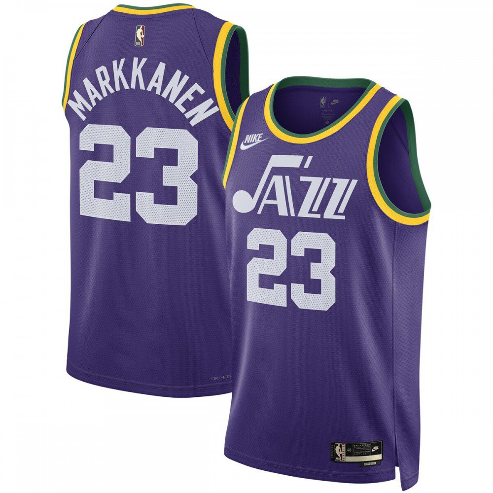 Kids' Utah Jazz 2023/24 Purple Classic Swingman Jersey
