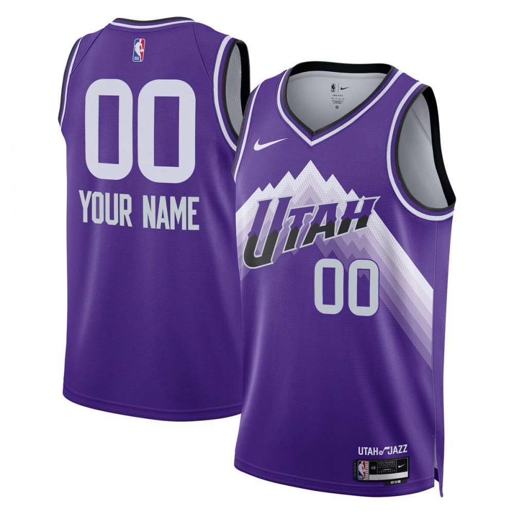 Kids' Utah Jazz 2023/24 Purple City Swingman Jersey