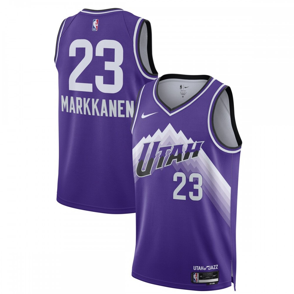 Men's Utah Jazz 2023/24 Purple City Swingman Jersey