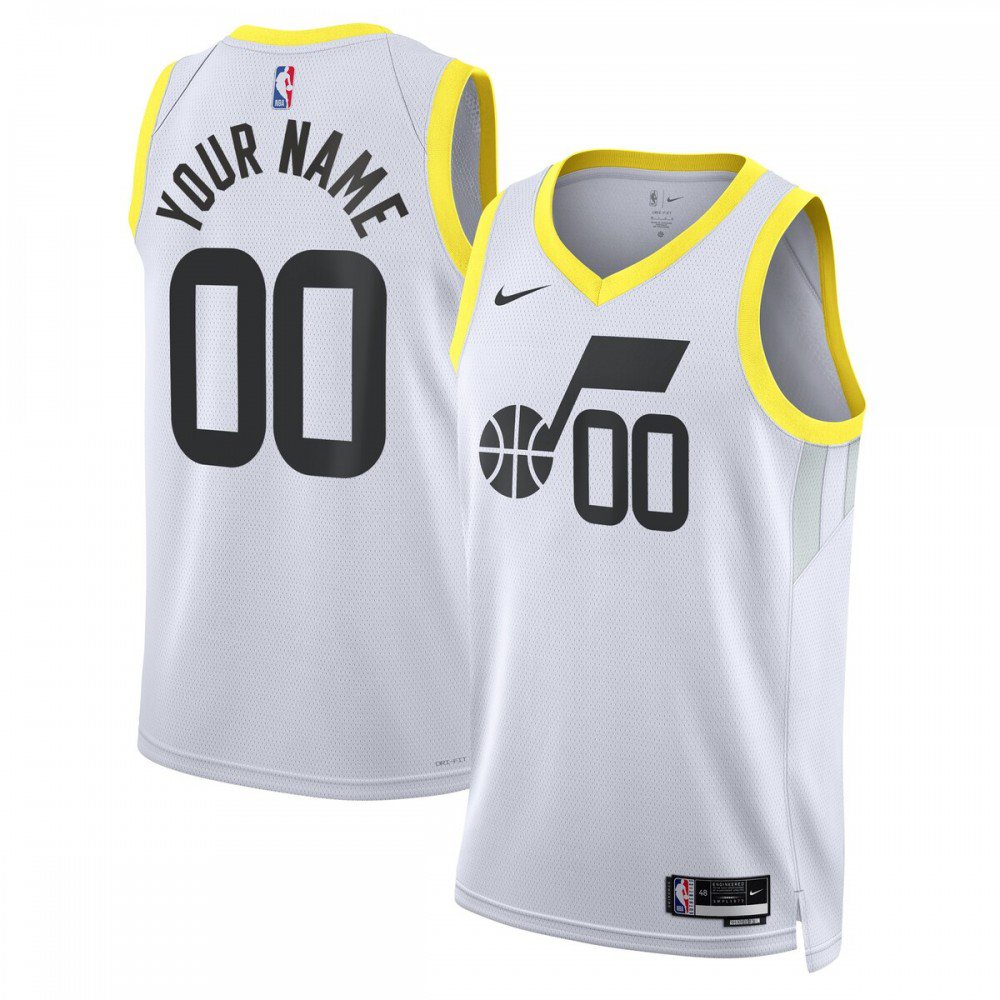 Men's Utah Jazz 2022/23 White Swingman Jersey