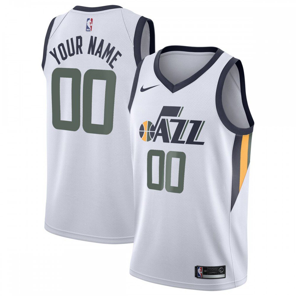 Men's Utah Jazz 2020/21 White Swingman Jersey